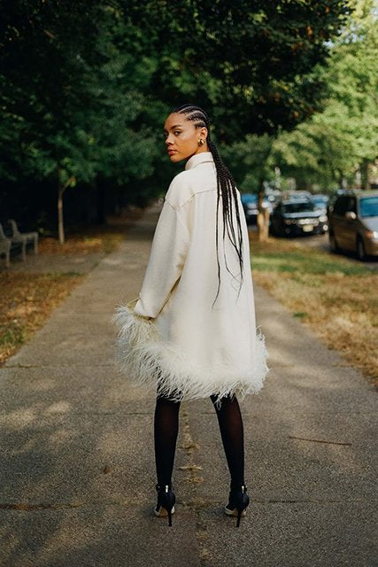 Oversized Luxury Feather Flannel